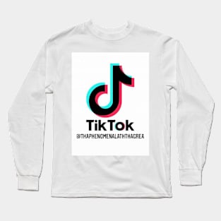 Tha Phenomenal 1 Ath Tha Great TikTok Tee (White) Long Sleeve T-Shirt